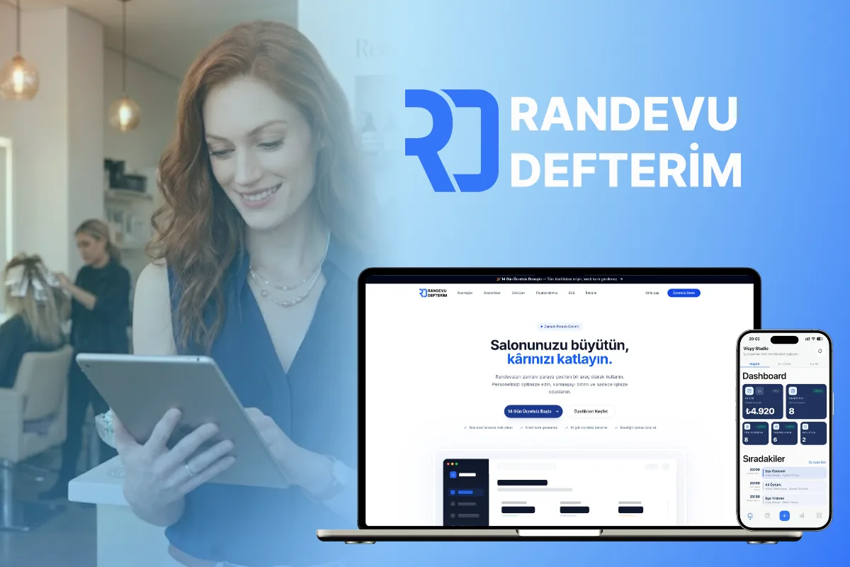 Randevu Defterim arayüzünden görüntü