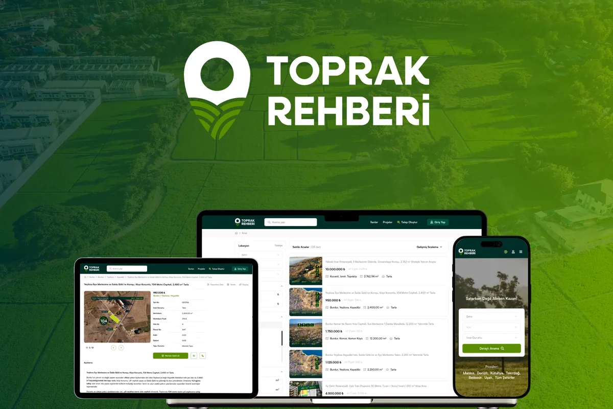 Toprak Rehberi arayüzünden görüntü